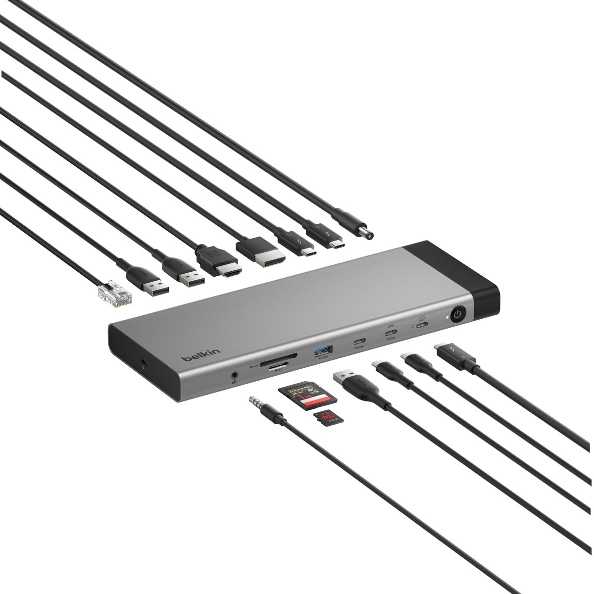 Belkin Connect Thunderbolt 5 Docking Station USB C, 14-in-1, 140 W