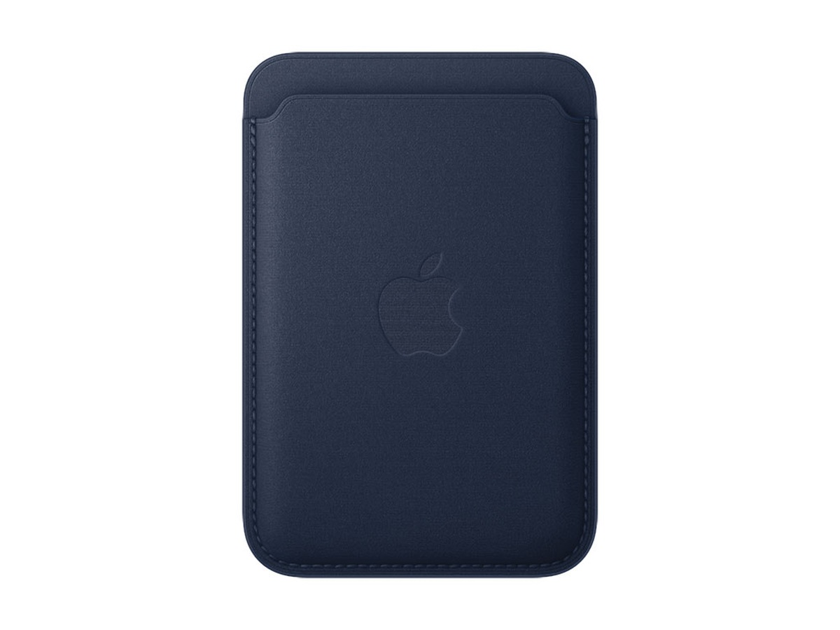 Apple iPhone Feingewebe Wallet mit MagSafe (tiefblau)
