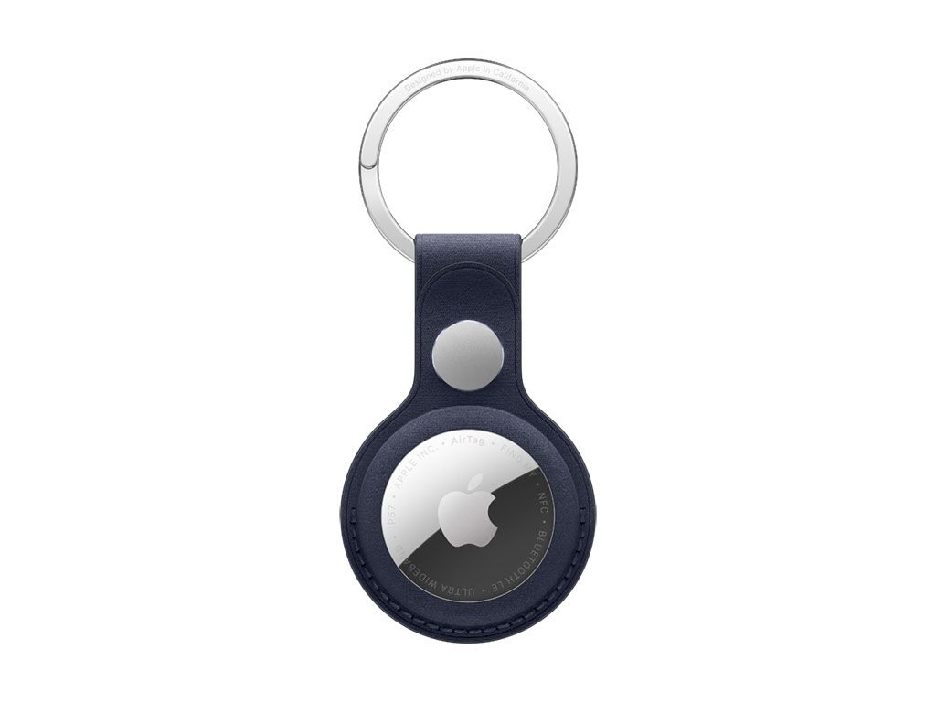 Apple AirTag Schlüsselanhänger aus Feingewebe (navy)
