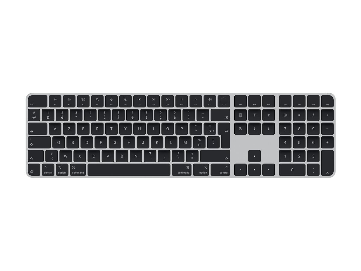 Apple Magic Keyboard mit Touch ID und Ziffernblock, franz., schwarz