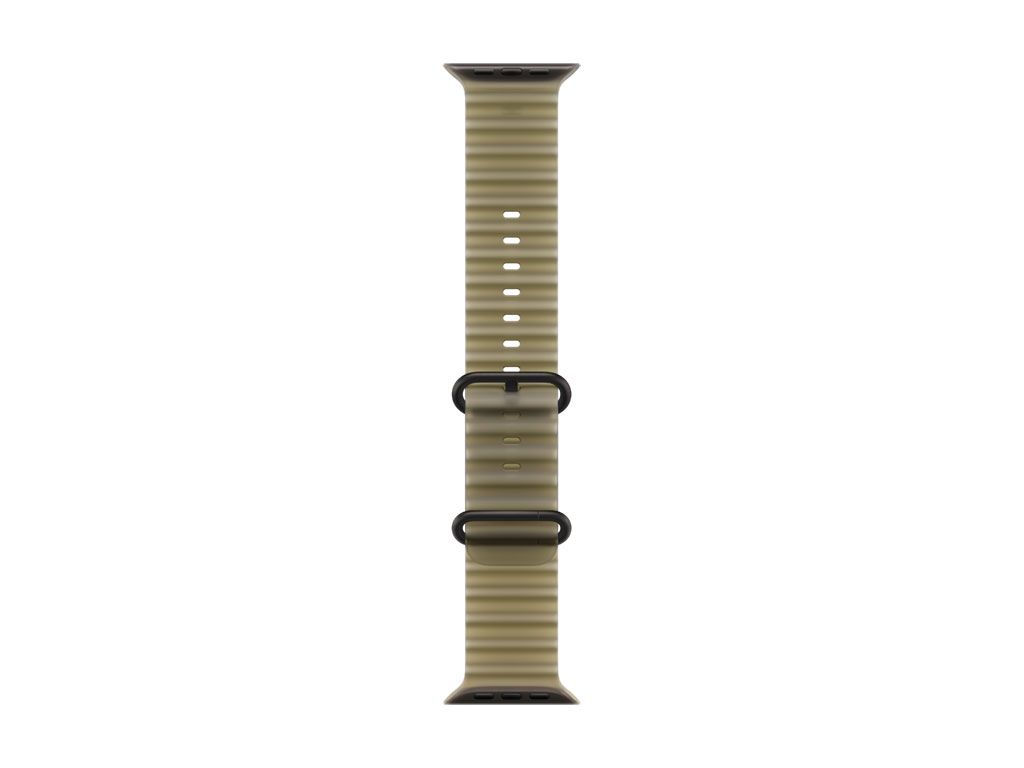 Apple Ocean Armband für Watch Ultra 49mm Schwarz (halbtransparentes seegrasgrün)