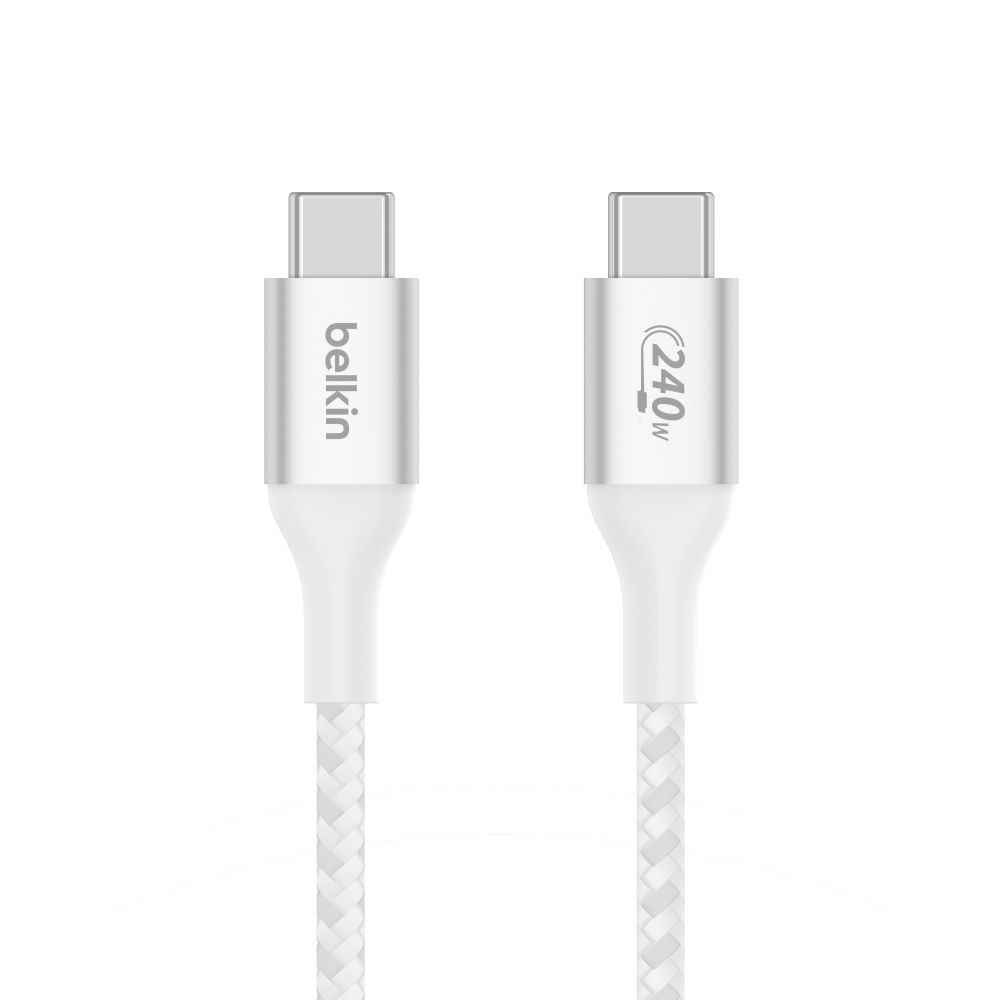 Belkin Boost Charge 240W USB-C auf USB-C Kabel, 1m - weiß