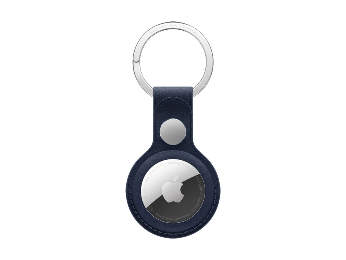 Apple AirTag Schlüsselanhänger aus Feingewebe (tiefblau)