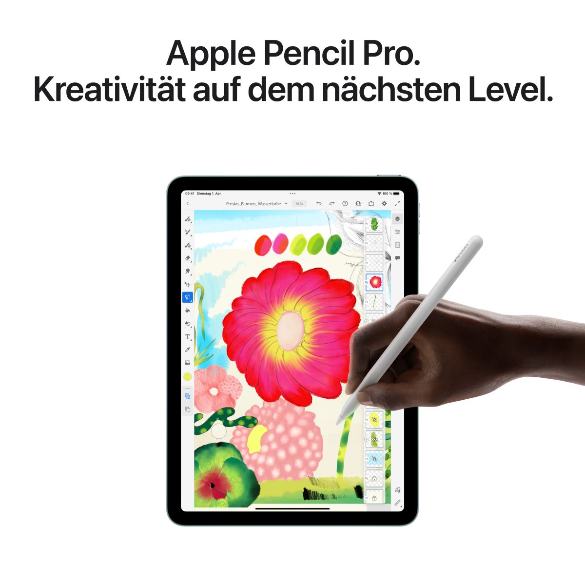 330765B_5.jpg Apple iPad Air 11" M3 Wi-Fi 128GB (spacegrau) (B-Artikel)