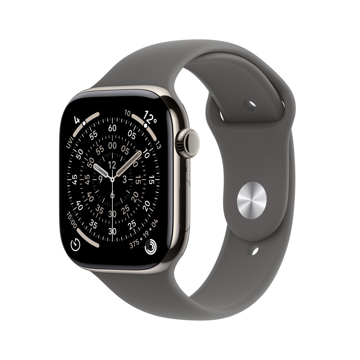 Apple Watch S11 Titan Natur Cellular 42mm (Sportband steingrau) S/M (B-Artikel)