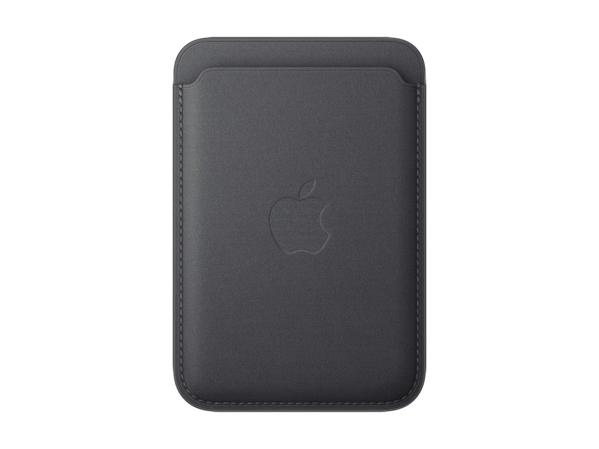 Apple iPhone Feingewebe Wallet mit MagSafe (schwarz)