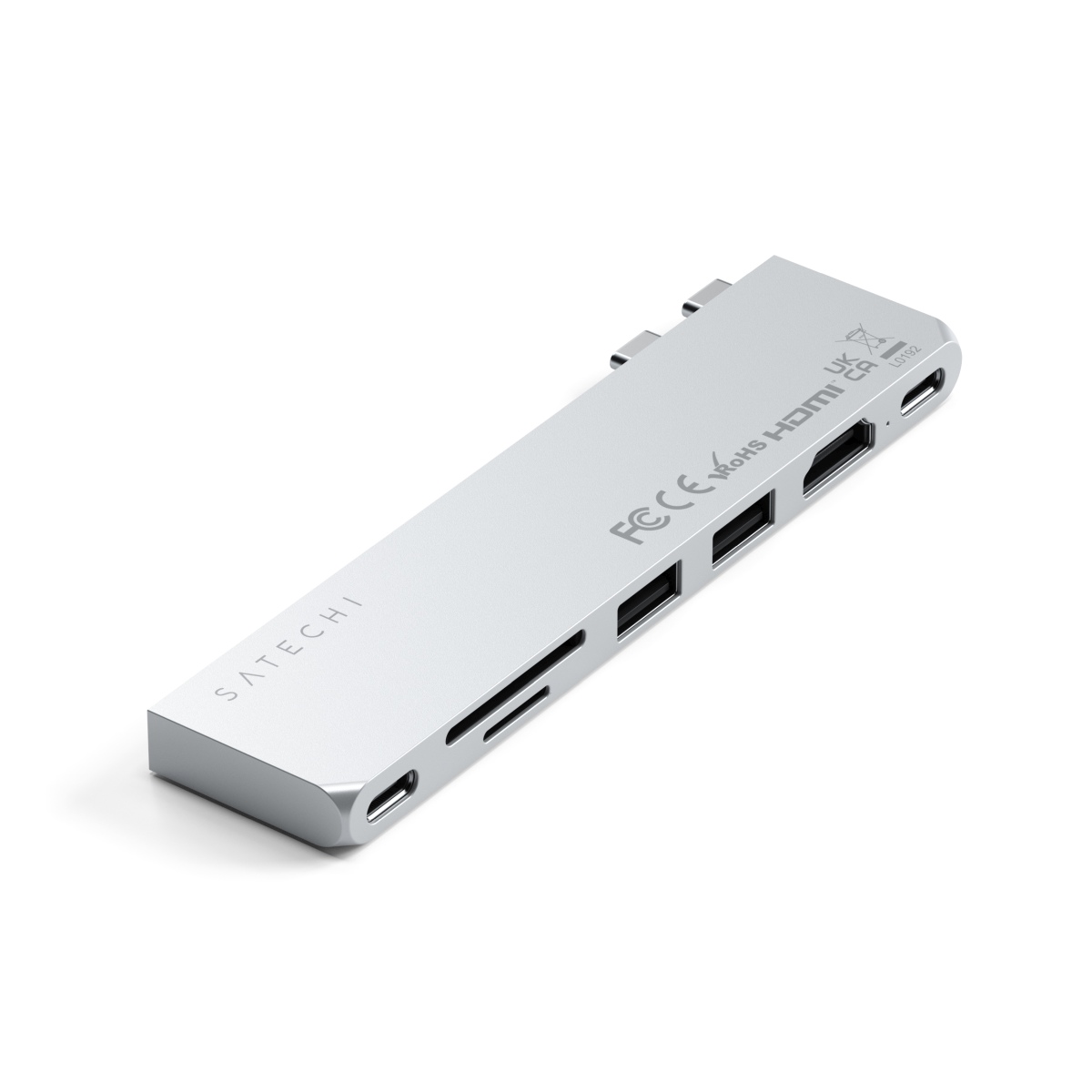 Satechi USB-C Pro Hub Slim Adapter Midnight, Silver
