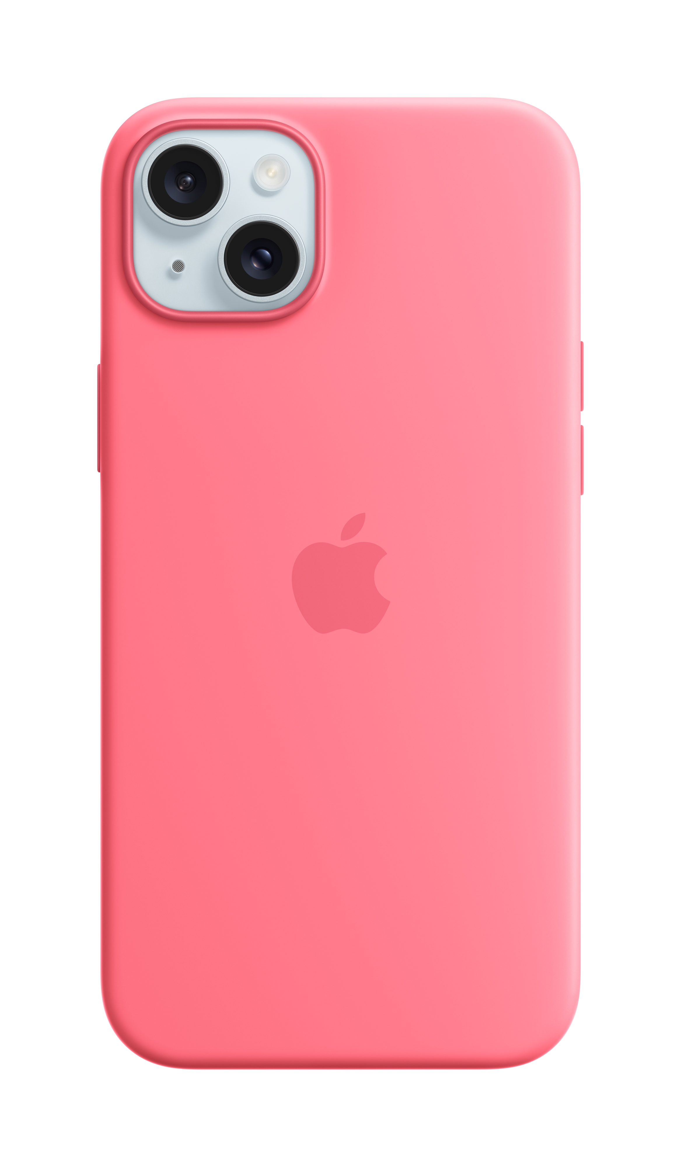 Apple Silikon Case iPhone 15 Plus mit MagSafe (pink)