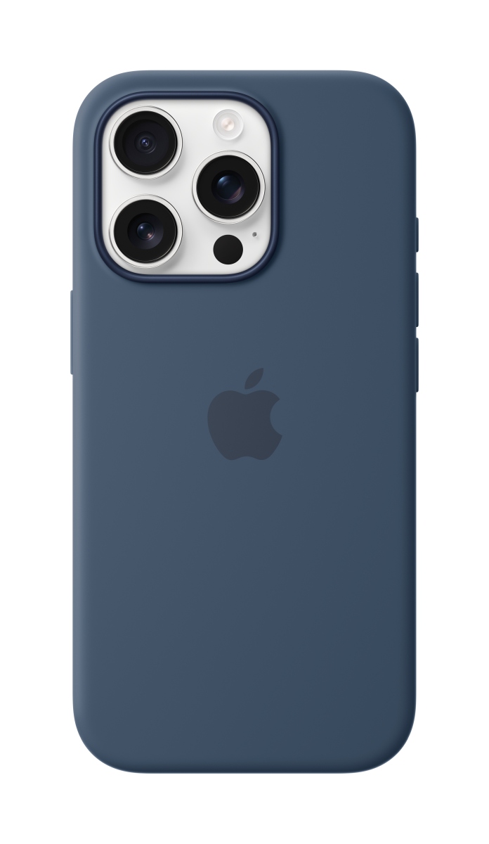 Apple Silikon Case iPhone 16 Pro mit MagSafe (denim)