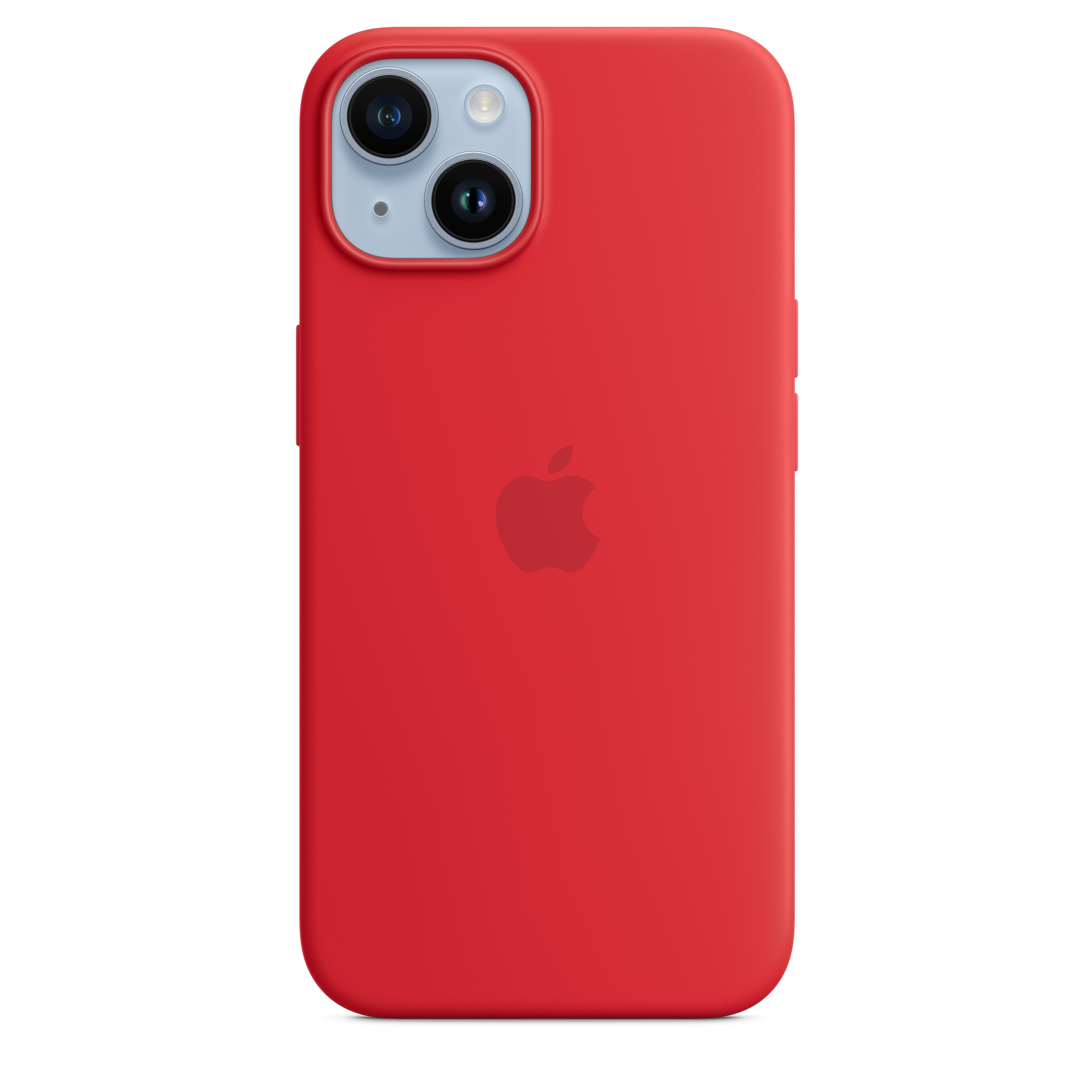 Apple Silikon Case iPhone 14 mit MagSafe (rot)