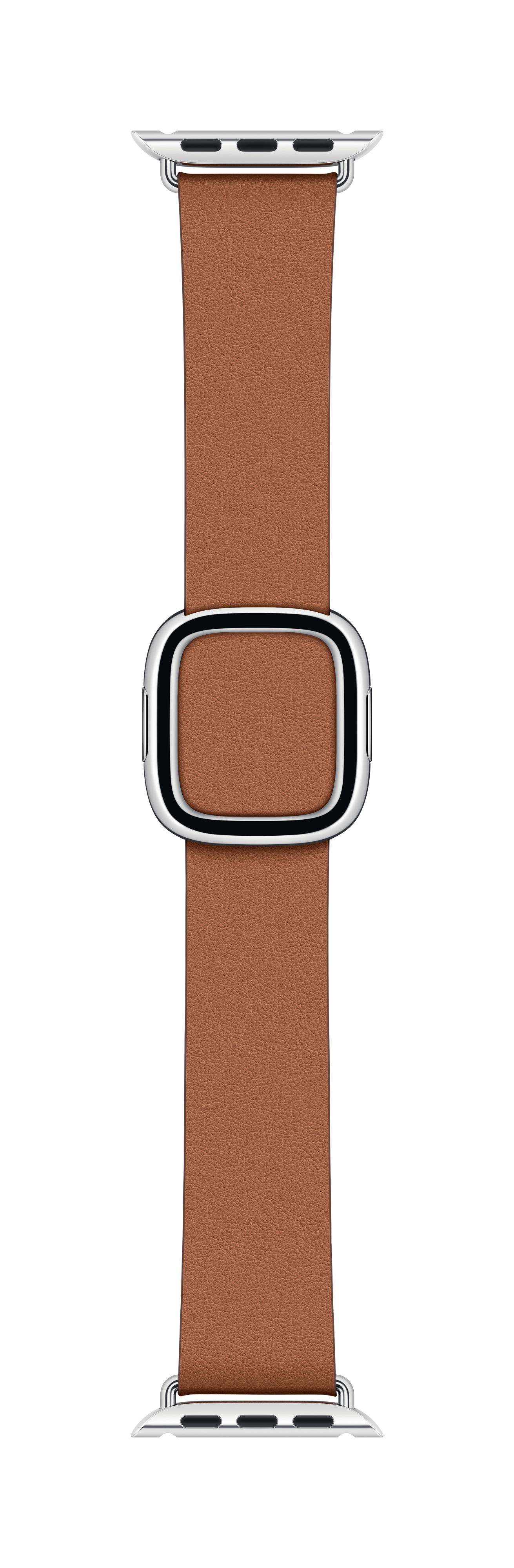 Apple modernes Lederarmband für Watch 40mm sattelbraun L