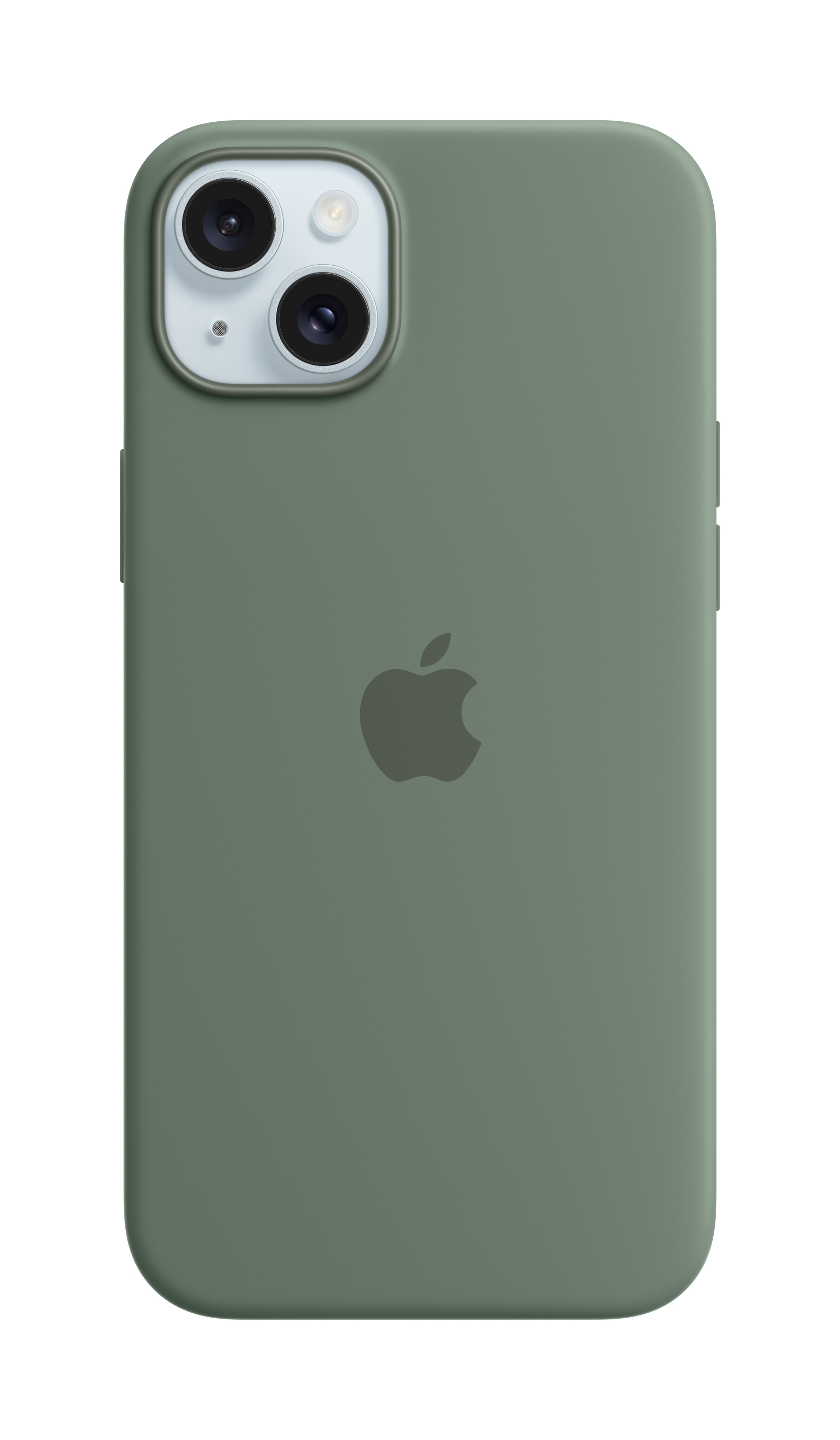 Apple Silikon Case iPhone 15 Plus mit MagSafe (zypresse)