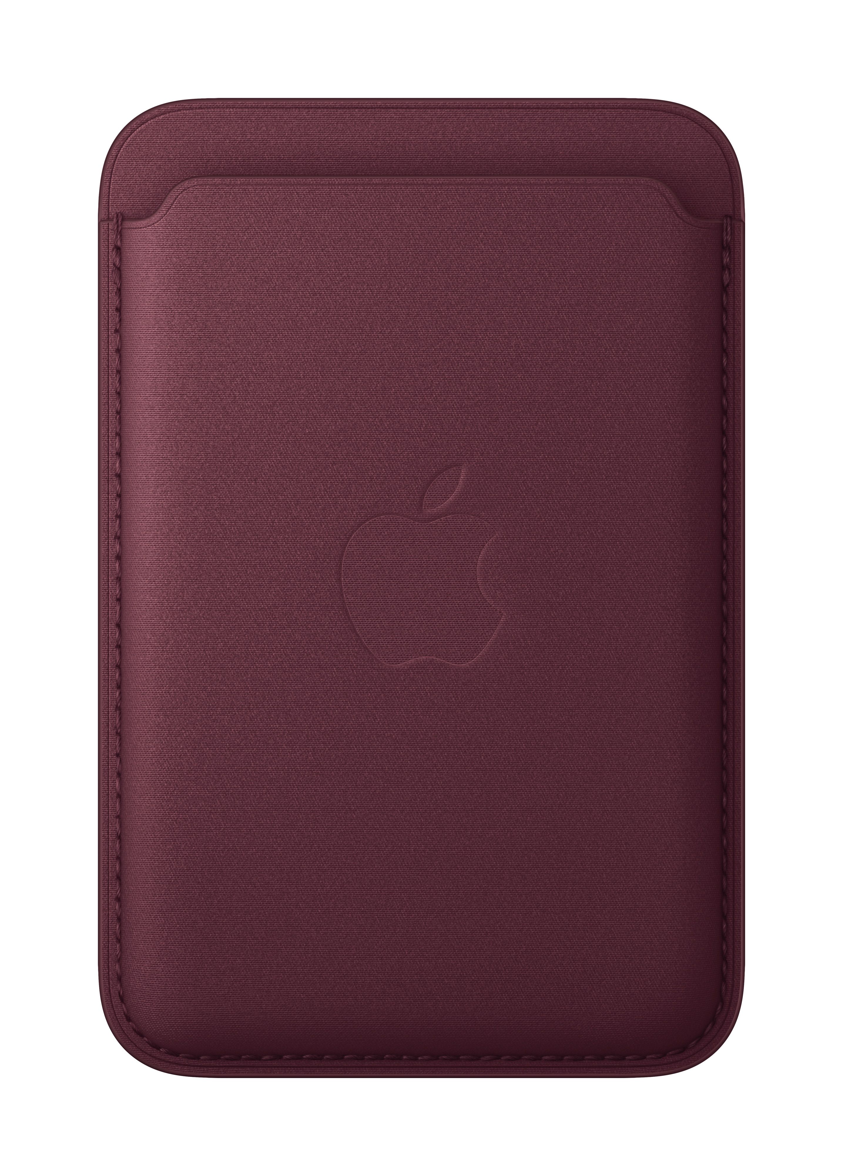 Apple iPhone Feingewebe Wallet mit MagSafe (burgunder)