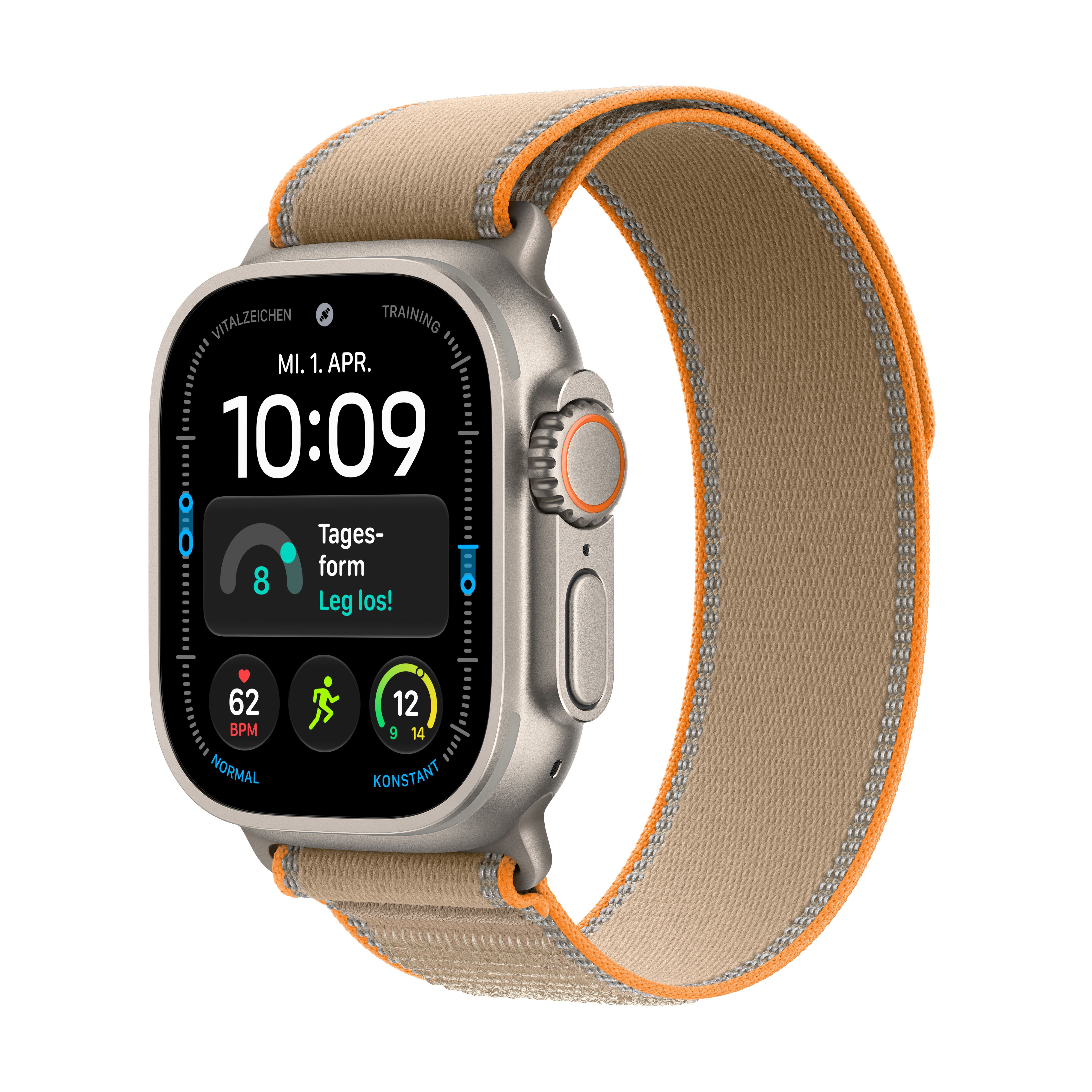 Apple Watch Ultra 4 Titanium Cellular 49mm Natur (Trail Loop sand) S/M