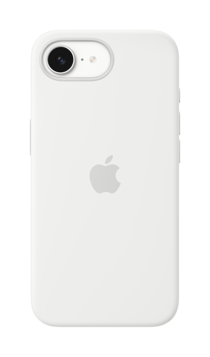 Apple Silikon Case iPhone 16e (weiß)