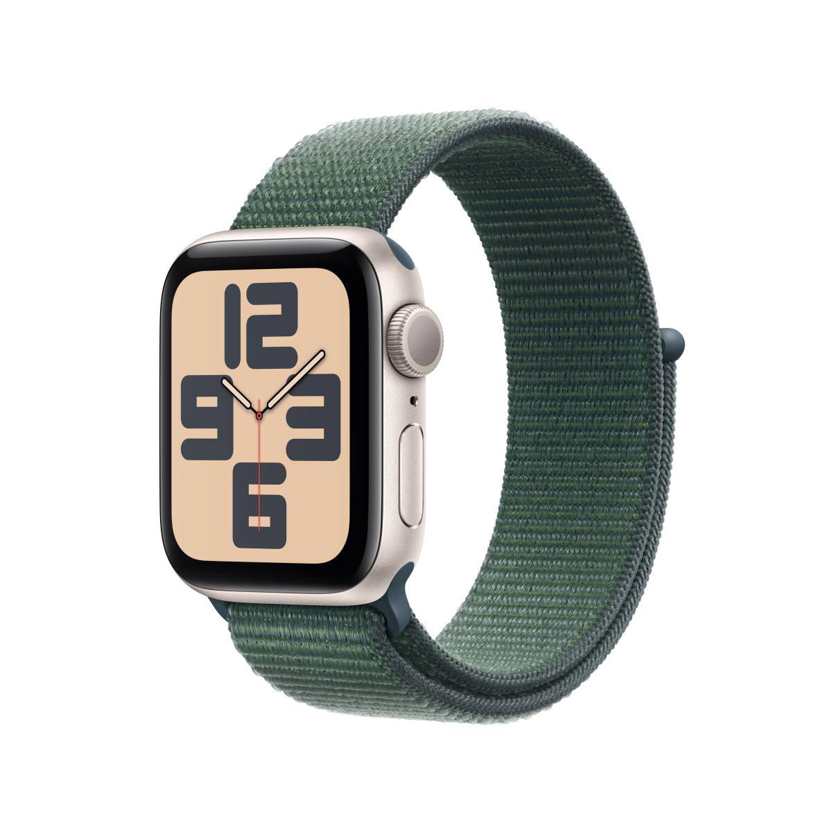 Apple Watch SE Aluminium 40mm Polarstern (Sport Loop seegrün)