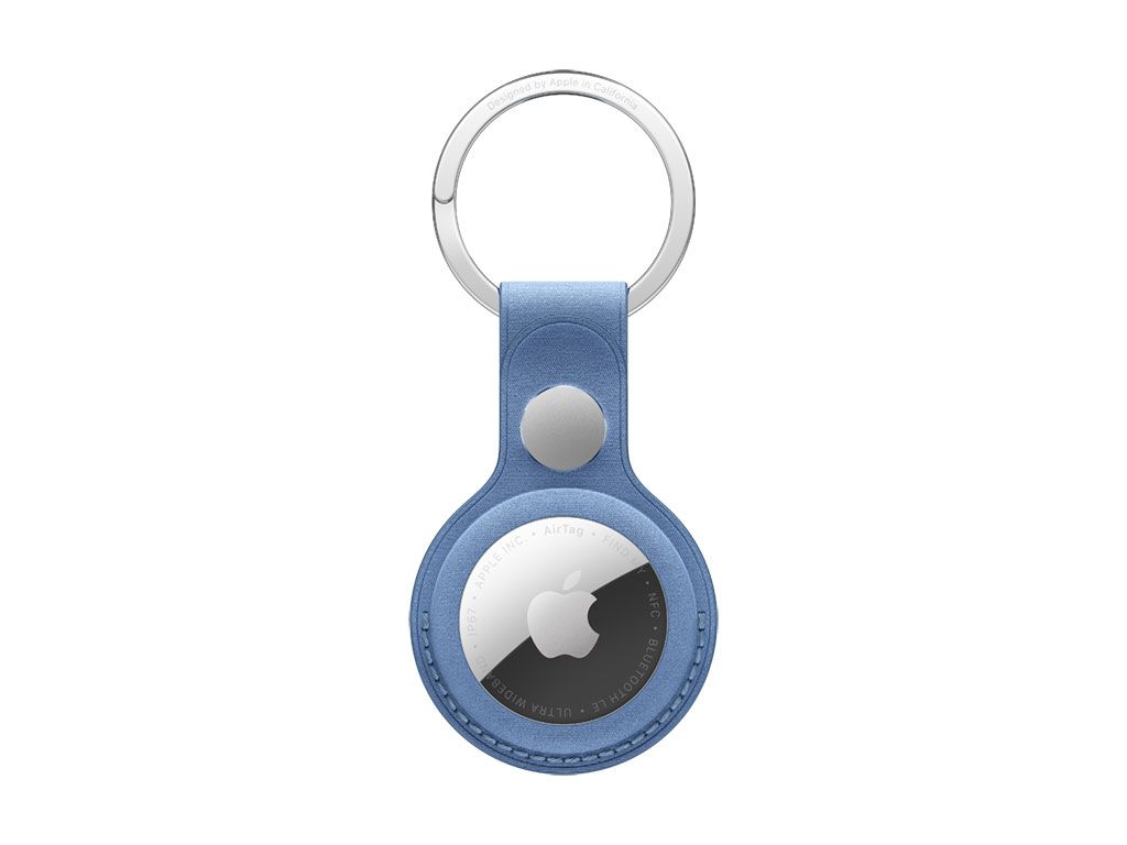 Apple AirTag Schlüsselanhänger aus Feingewebe (hyazinthenblau)