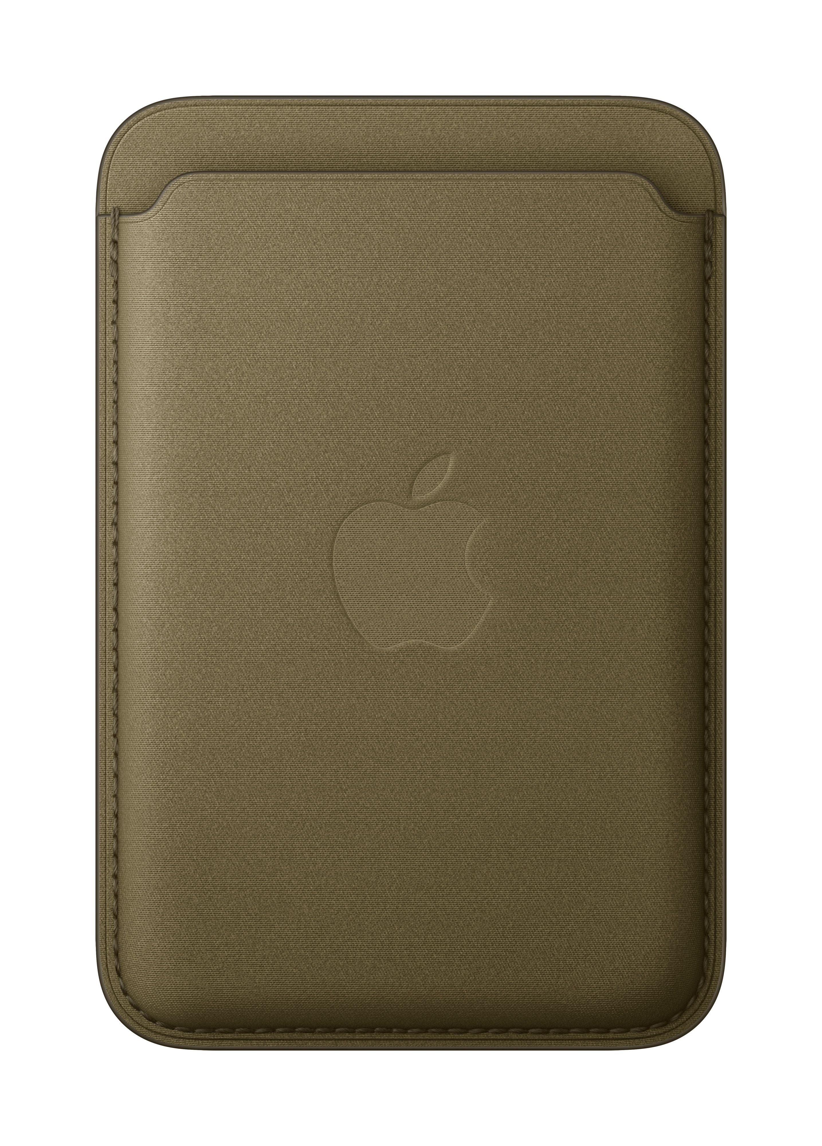 Apple iPhone Feingewebe Wallet mit MagSafe (dunkeloliv)