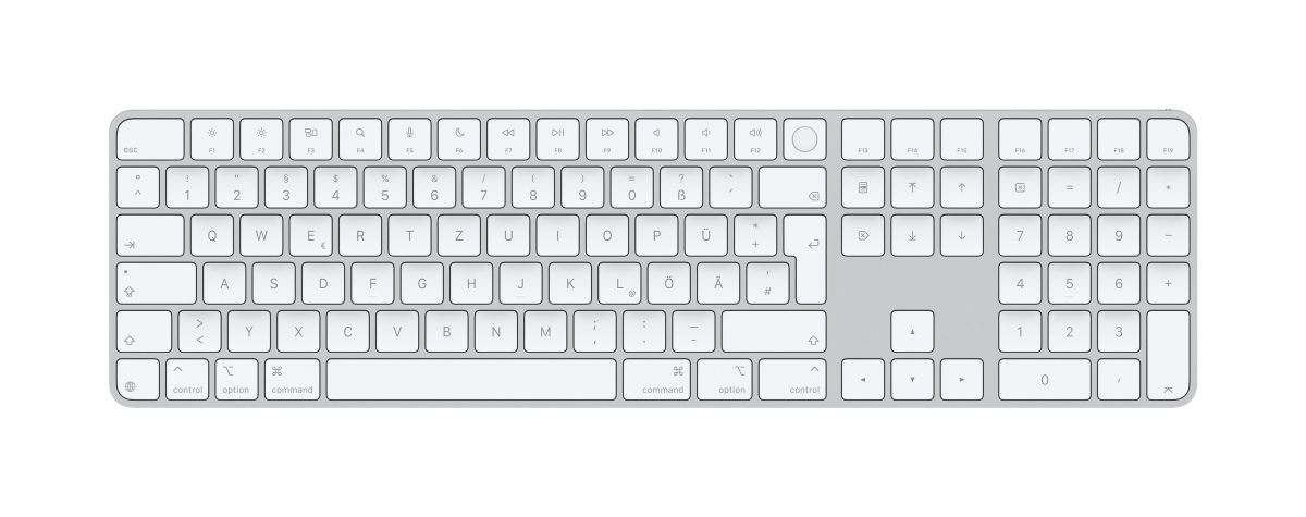 Apple Magic Keyboard mit Touch ID und Ziffernblock, weiß