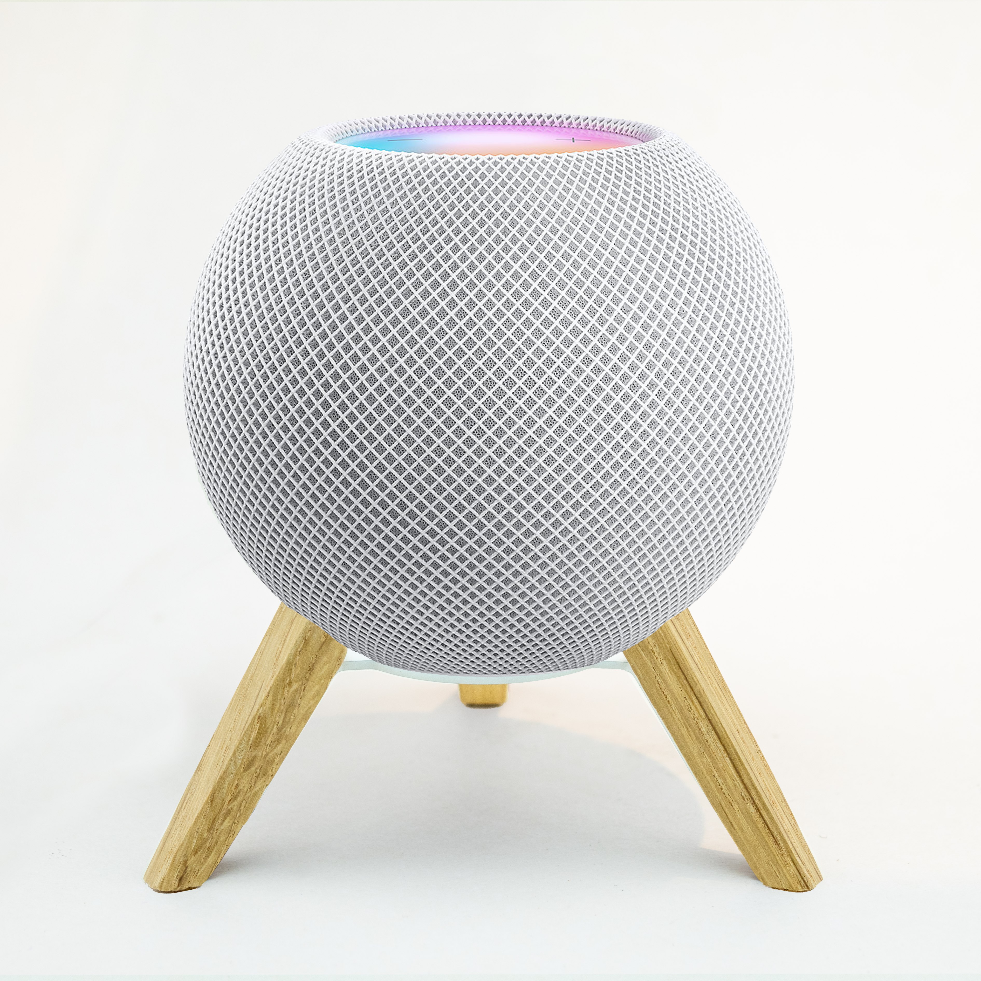 Balolo TriPod Holzstativ für Apple HomePod Mini - weiss
