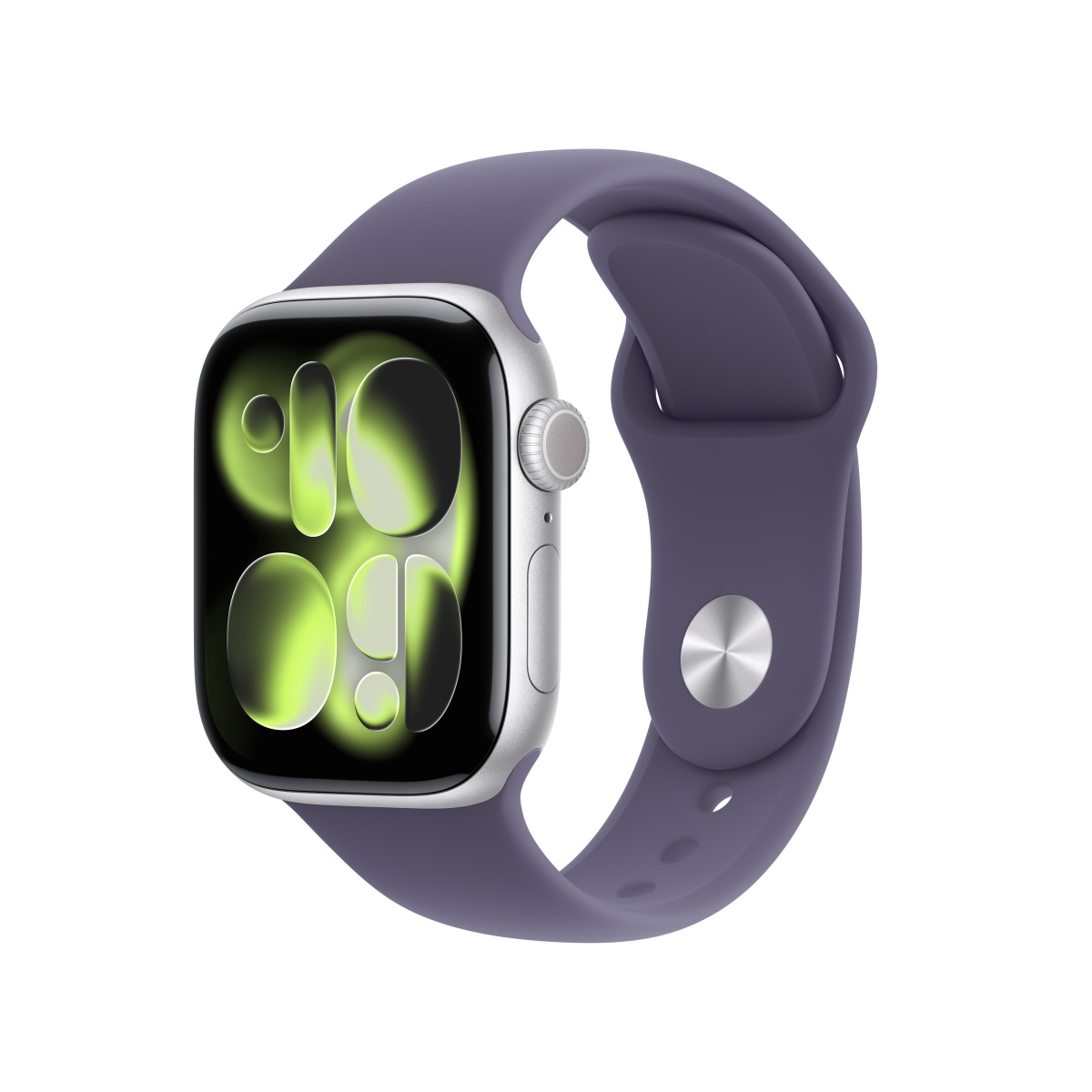 Apple Watch S11 Aluminium 42mm Silber (Sportband nebelviolett) M/L