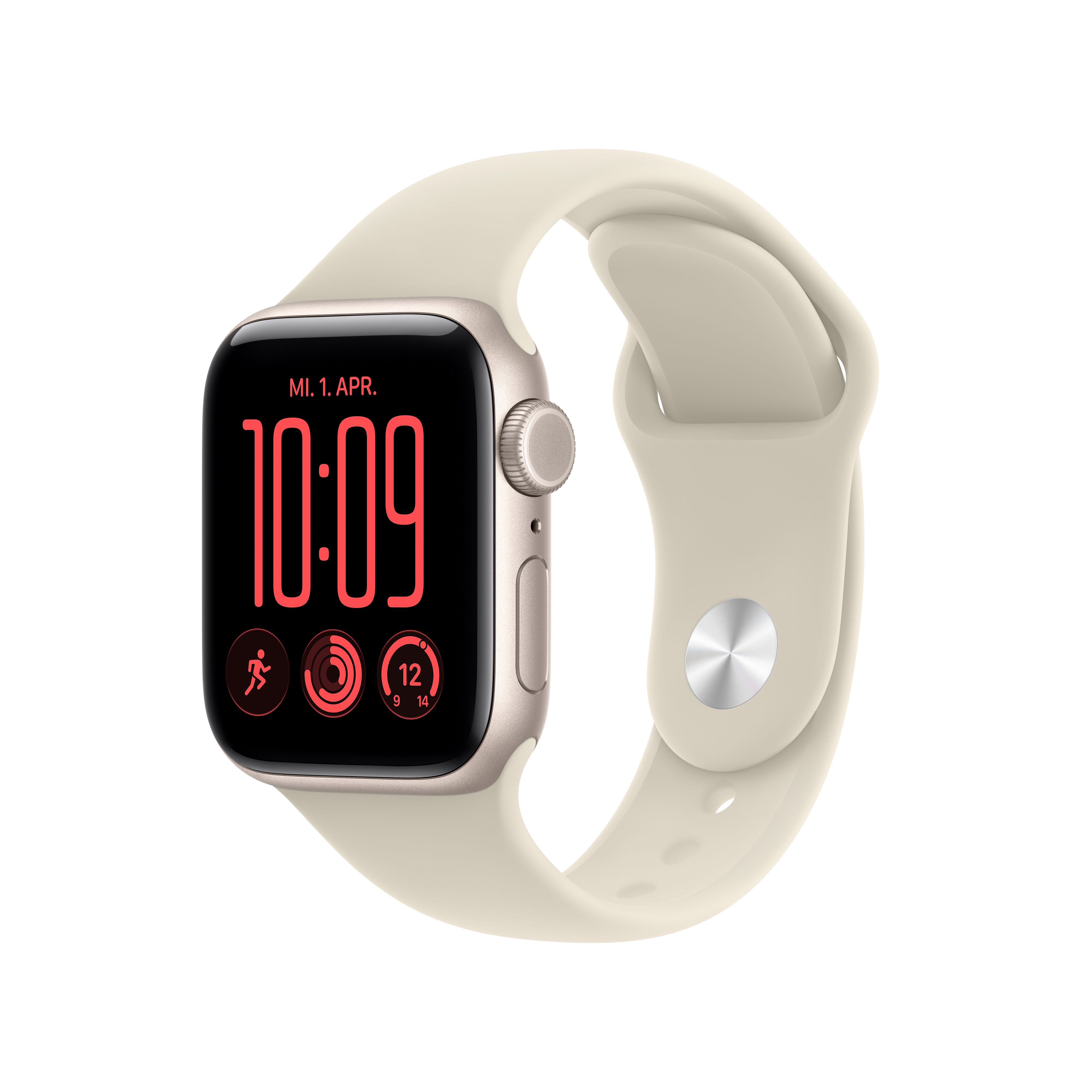 Apple Watch SE 3 Aluminium Cellular 40mm Polarstern (Sportarmband sand) S/M