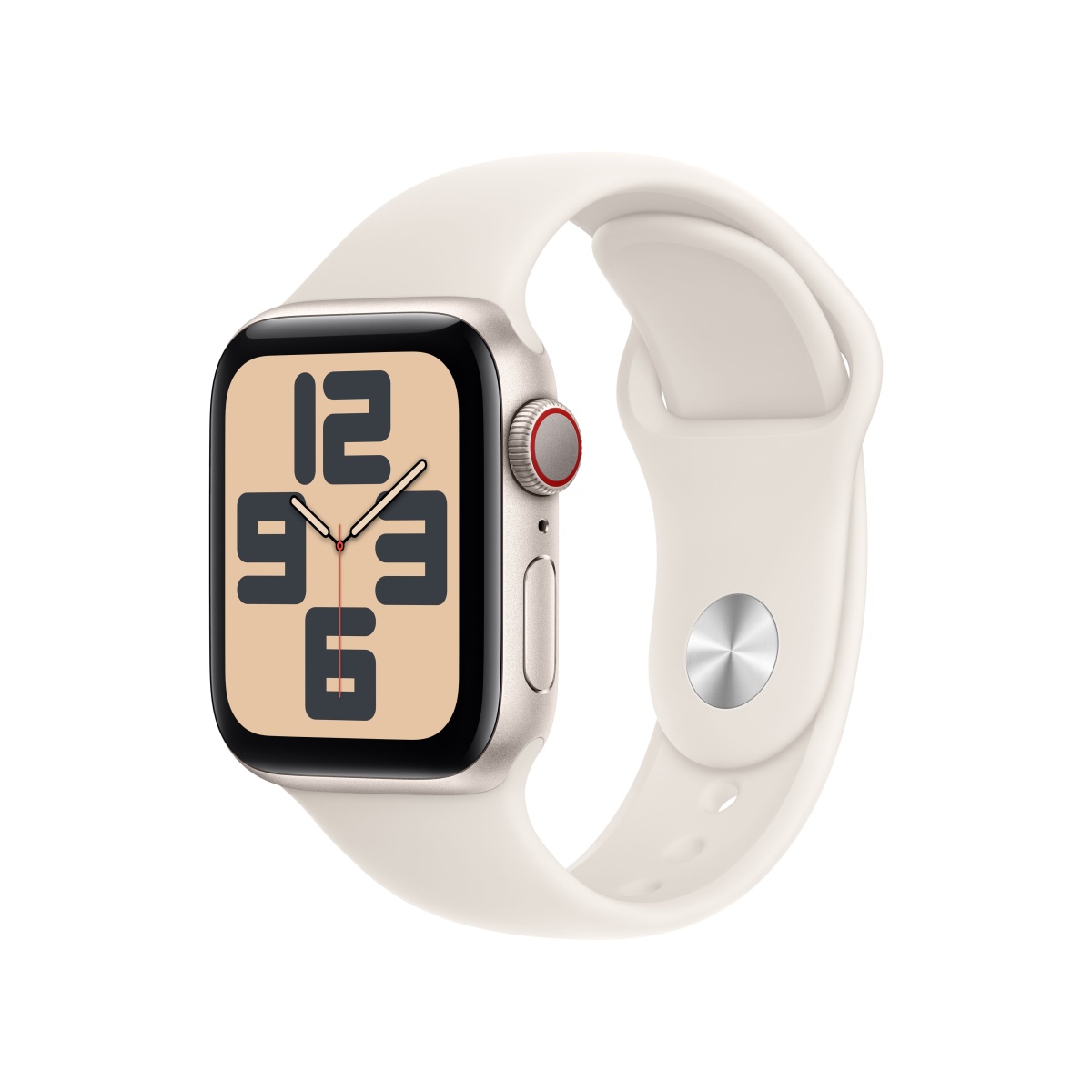 Apple Watch SE Alum. Cell. 40mm Polarstern (Sportarmb. polarst.) M/L (B-Artikel)