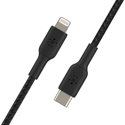 Belkin DuraTek Lightning-/USB-C -Kabel schwarz, 2m