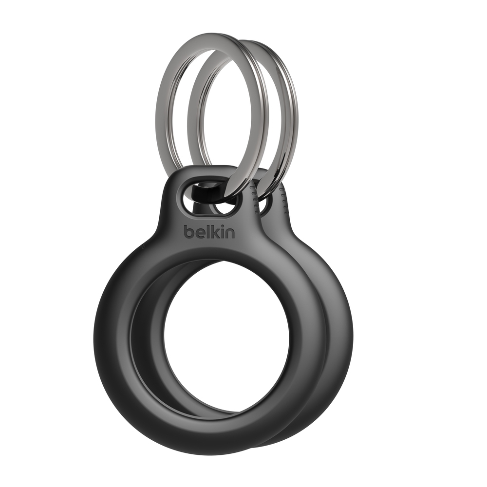 Belkin Secure Holder mit Schlüsselanhänger für Apple AirTag 2er-Pack - schwarz