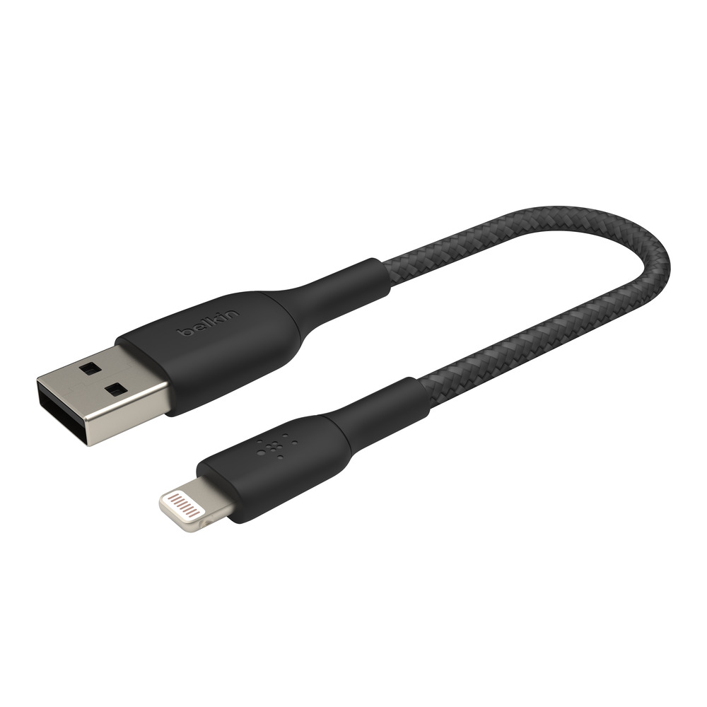 Belkin DuraTek Lightning-/USB-A -Kabel schwarz, 15cm