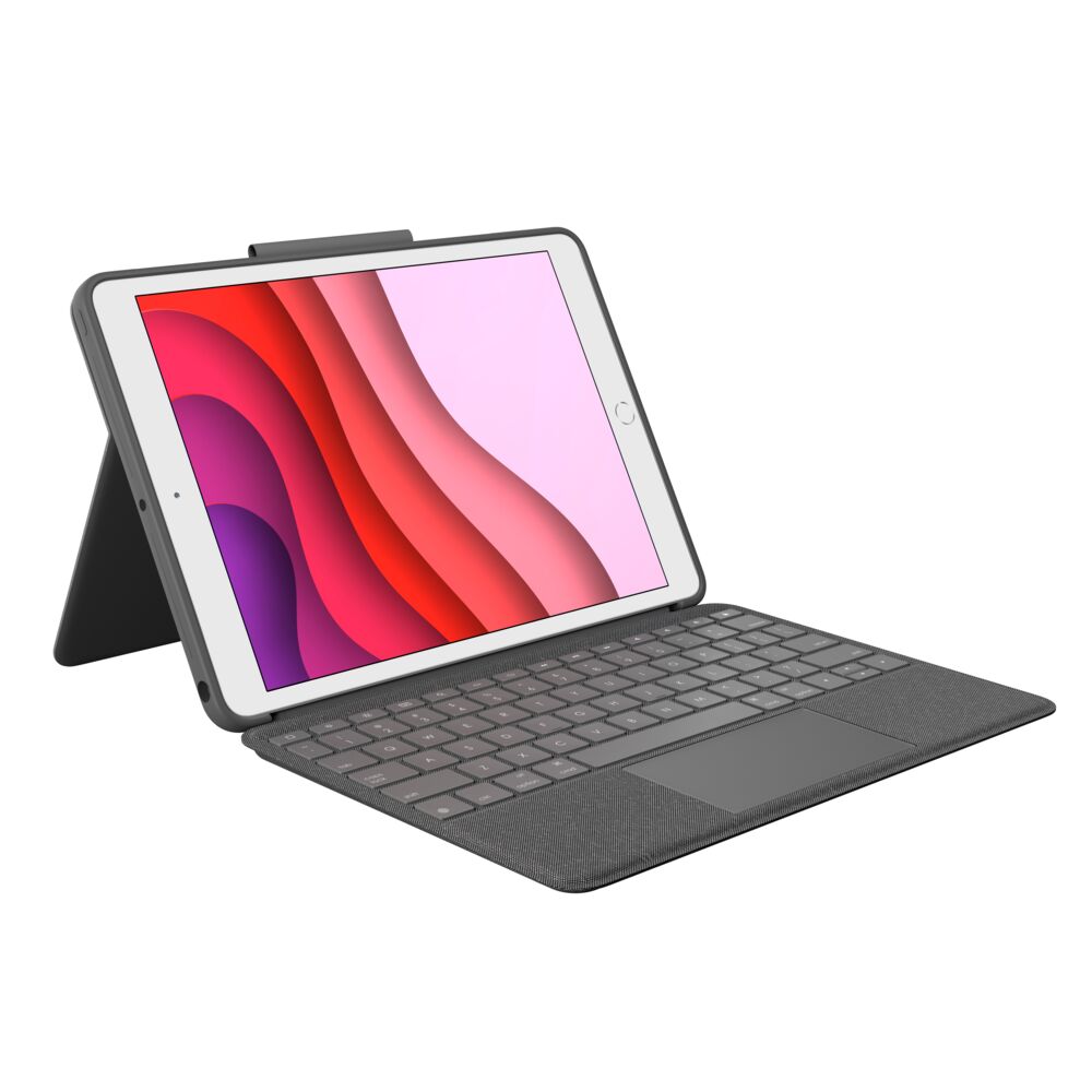 Logitech Combo Touch Tablet-Case für iPad 10.2 7.Gen, 8.Gen, 9.Gen