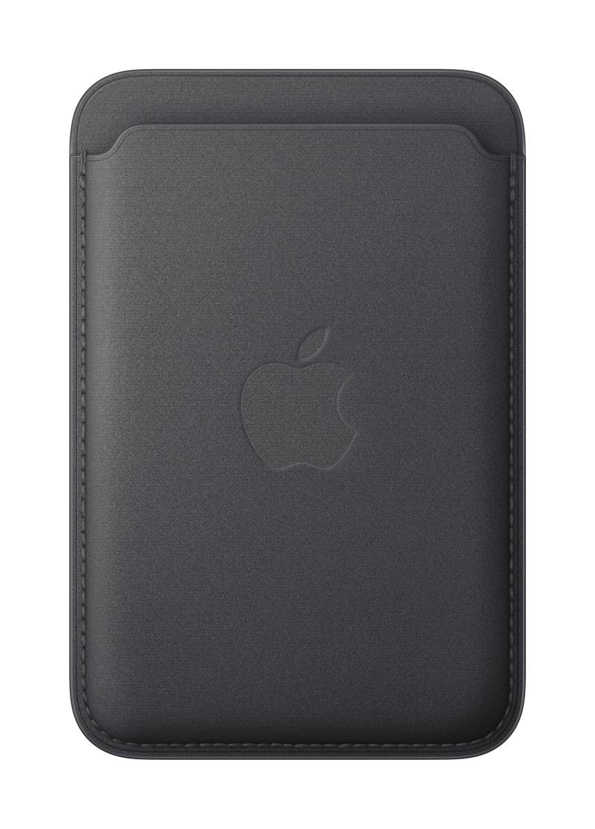 Apple iPhone Feingewebe Wallet mit MagSafe (schwarz)