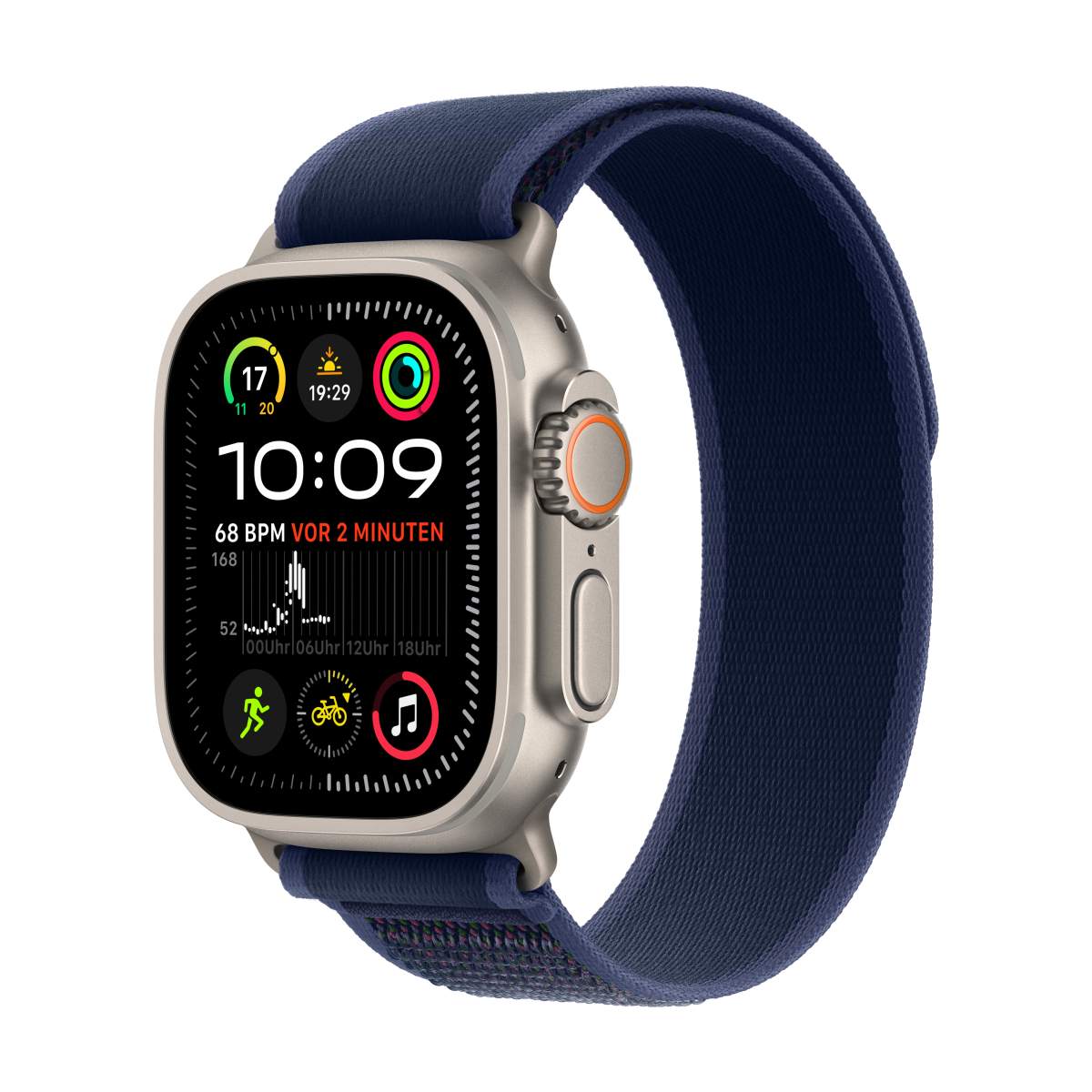 Apple Watch Ultra 2 Titanium Cellular 49mm Natur (Trail Loop blau) M/L