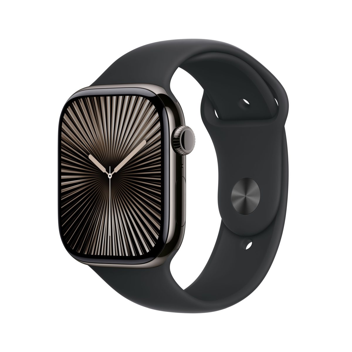 Apple Watch S10 Titan Schiefer Cellular 46mm (Sportarmband schwarz) S/M