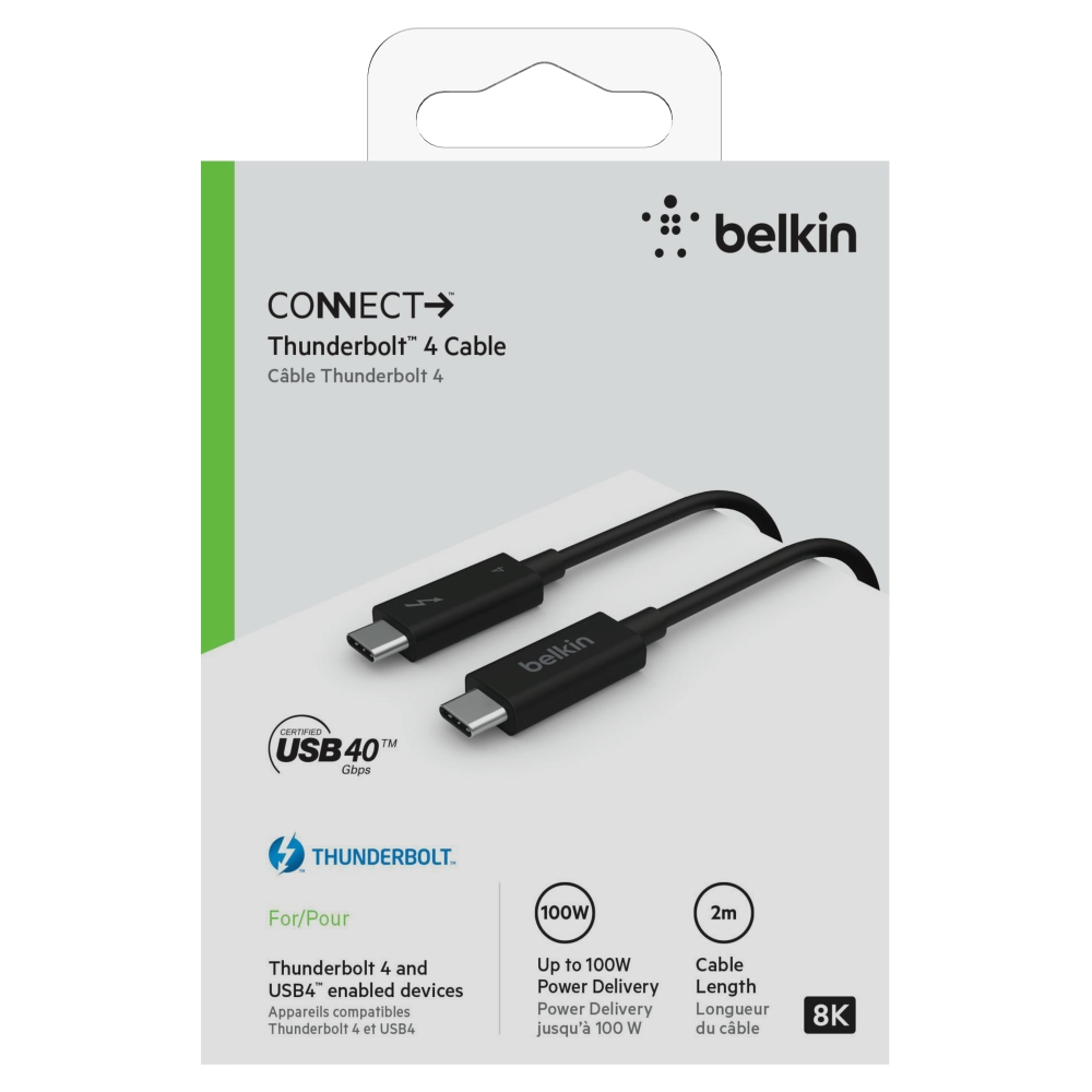 Belkin Thunderbolt 4-Kabel, 2 m, aktiv