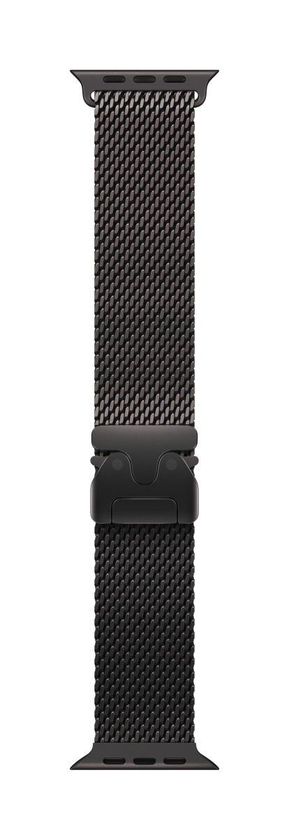 Apple Milanaise Armband Titan für Watch 49mm (schwarz) M
