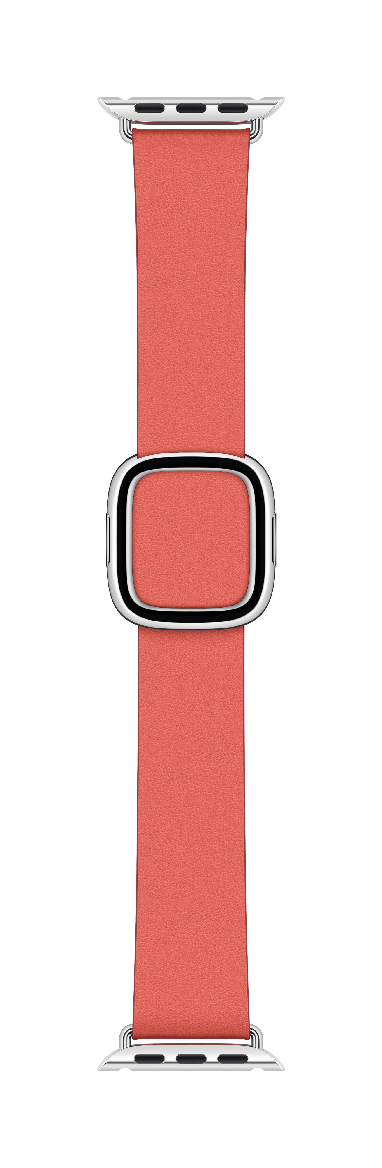Apple modernes Lederarmband für Watch 40mm zitruspink L
