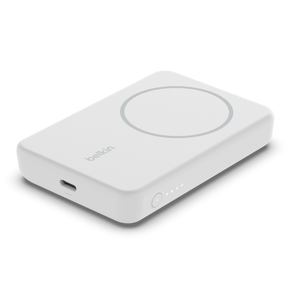 Belkin Boost Charge Magnetische kabellose Powerbank 5K mit Ständer weiß