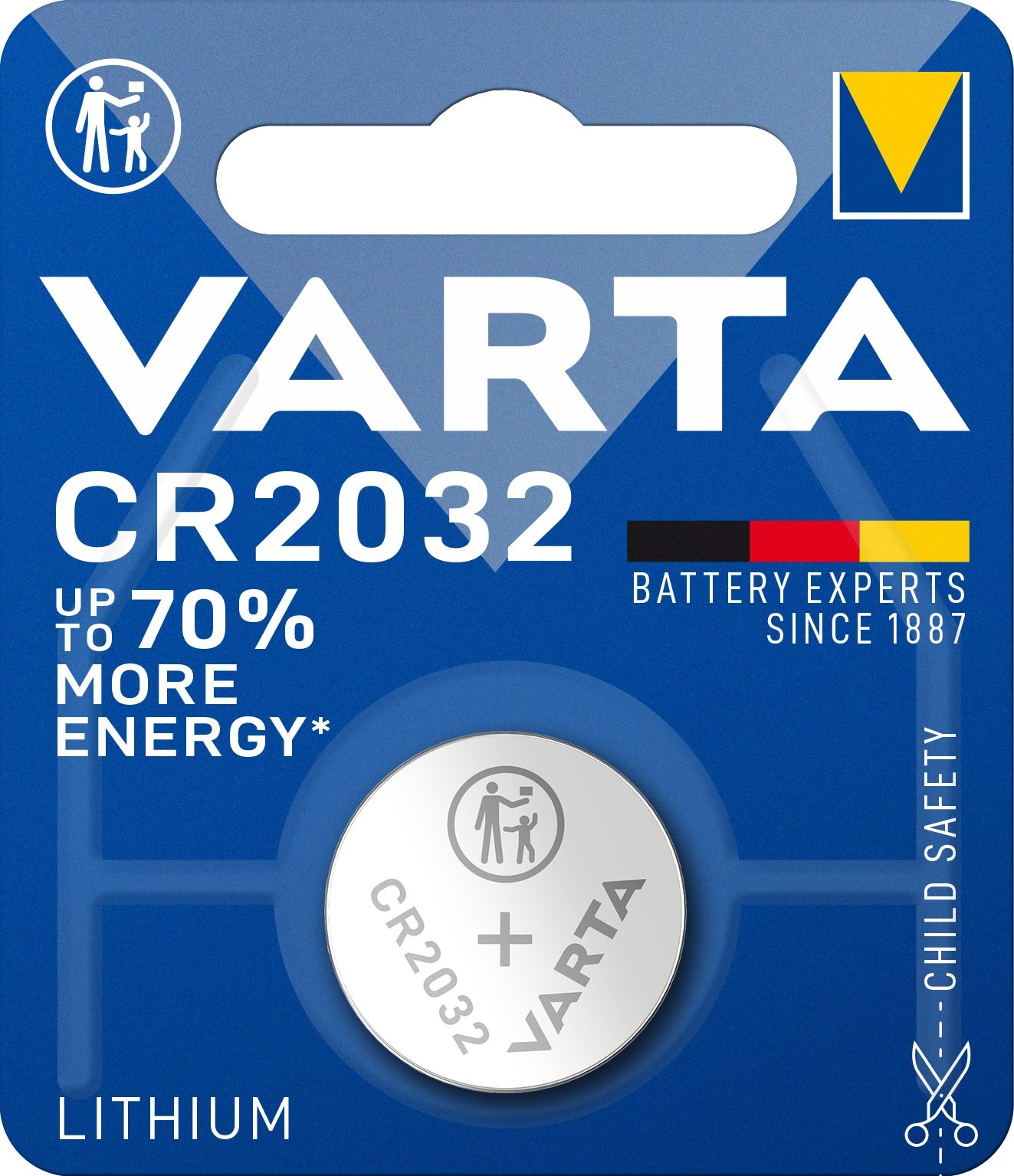 VARTA Lithium Coin CR2032 3V Batterie (1er Pack)