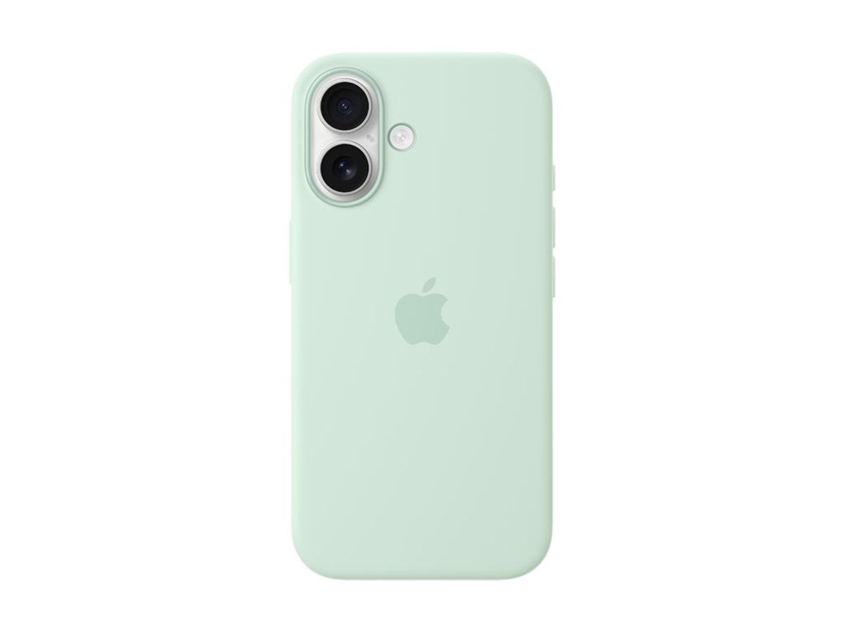 Apple Silikon Case iPhone 16 mit MagSafe (aquamarin)