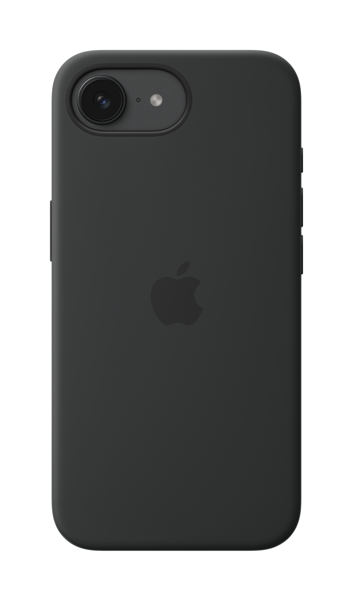 Apple Silikon Case iPhone 16e (schwarz)