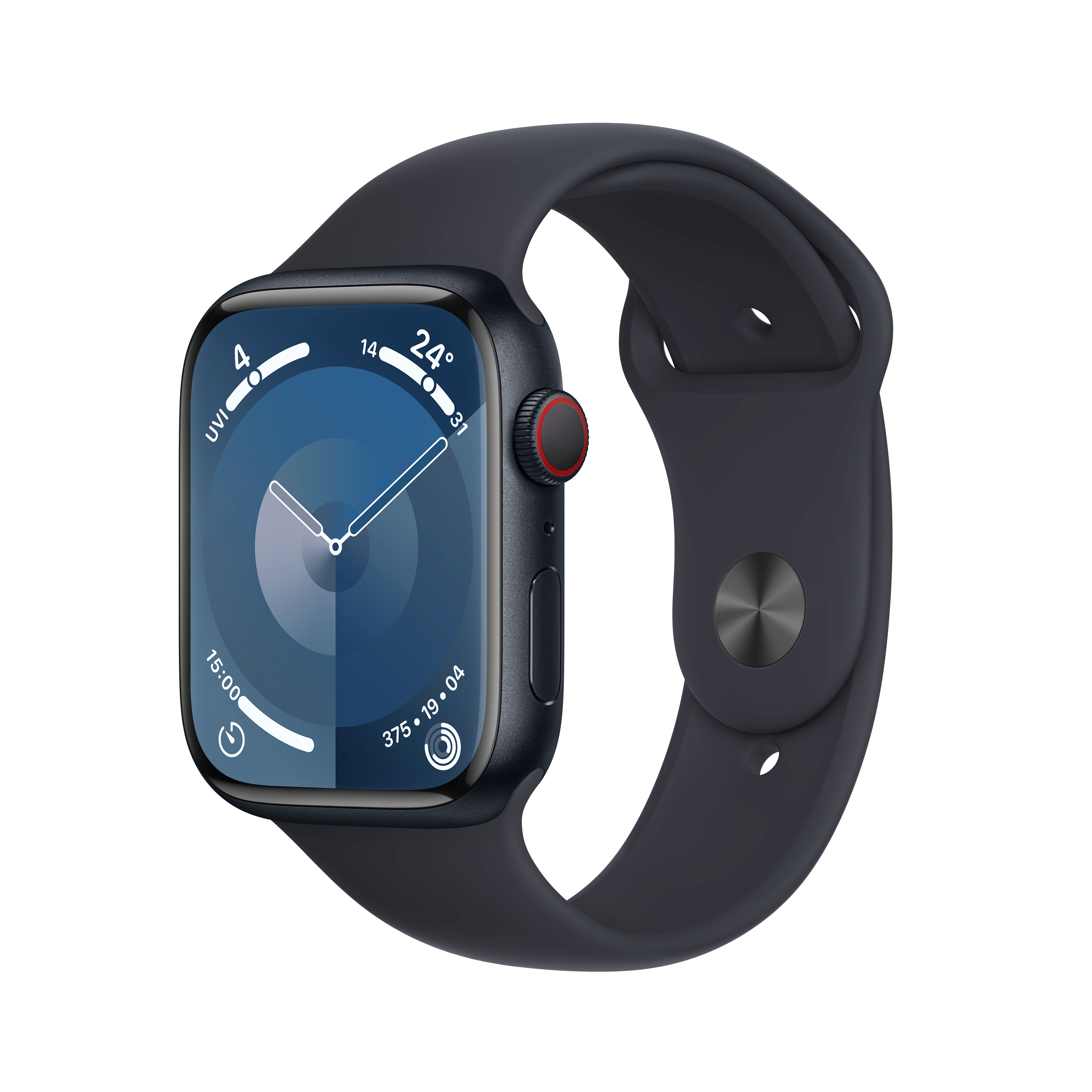 Apple Watch S9 Aluminium Cellular 45mm Mitternacht (Sportarmband mitternacht) M/