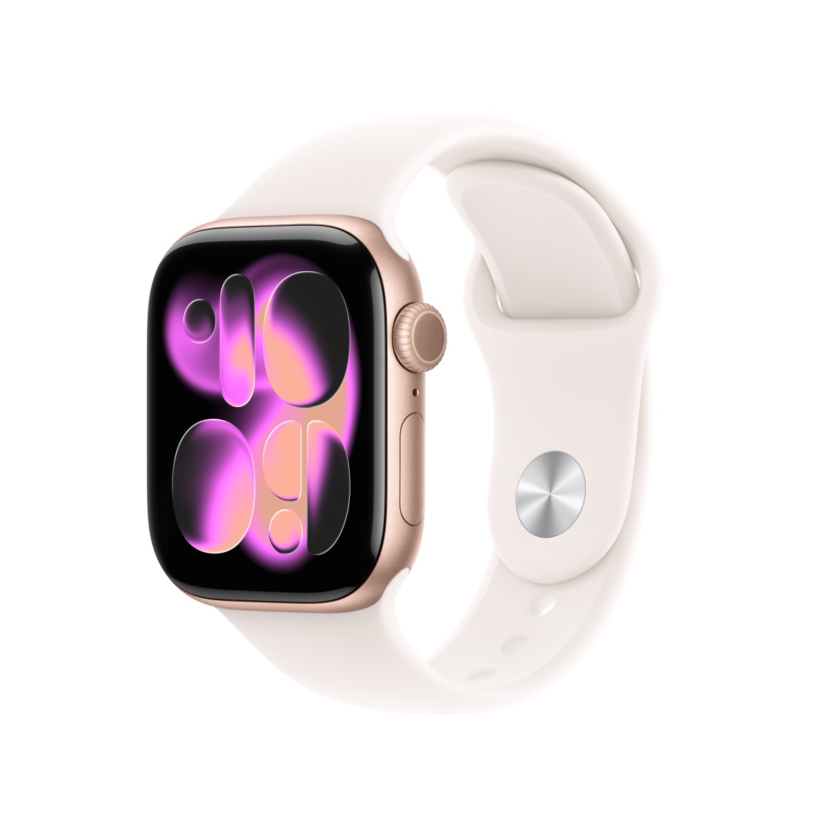 Apple Watch S11 Aluminium 42mm Rosegold (Sportband blassrosa) M/L