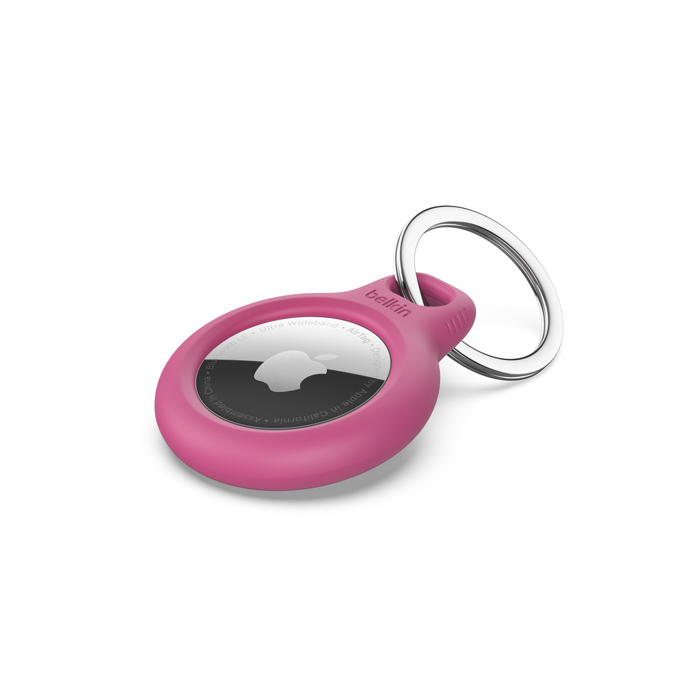 Belkin Secure Holder mit Schlüsselanhänger für Apple AirTag - pink