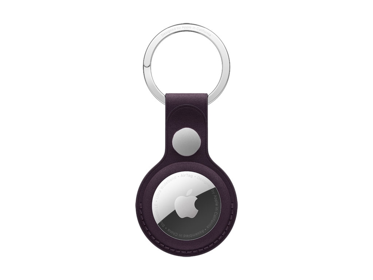 Apple AirTag Schlüsselanhänger aus Feingewebe (brombeere)