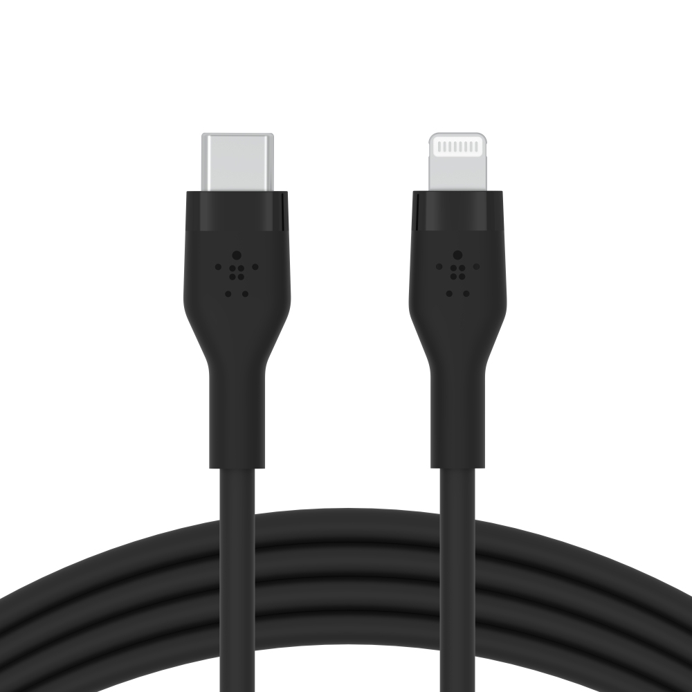 Belkin Boost Charge Flex 2m Lightning/USB-C Datentransferkabel schwarz