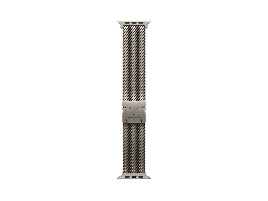 Apple Milanaise Armband Titan für Watch 49mm (natur) S