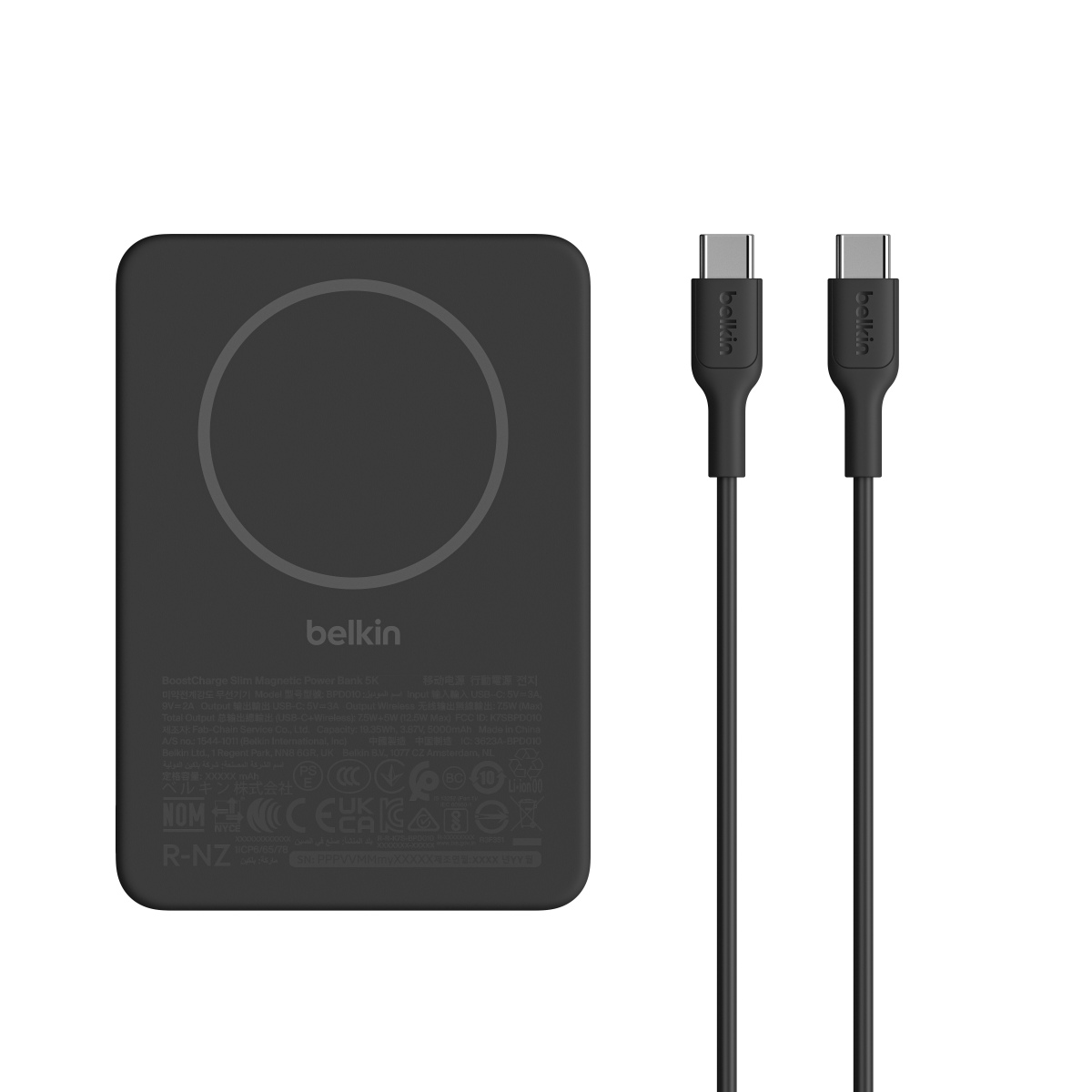 Belkin Boost Charge Schlanke magnetische Powerbank 5K schwarz