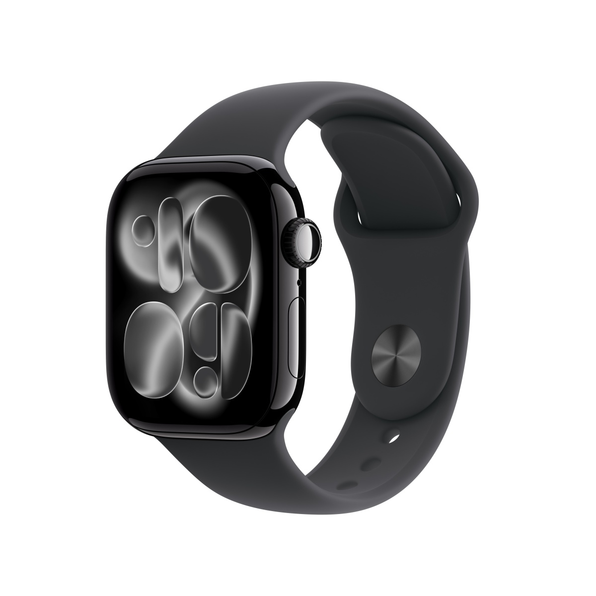 Apple Watch S11 Aluminium 42mm Diamantschwarz (Sportband schwarz) M/L
