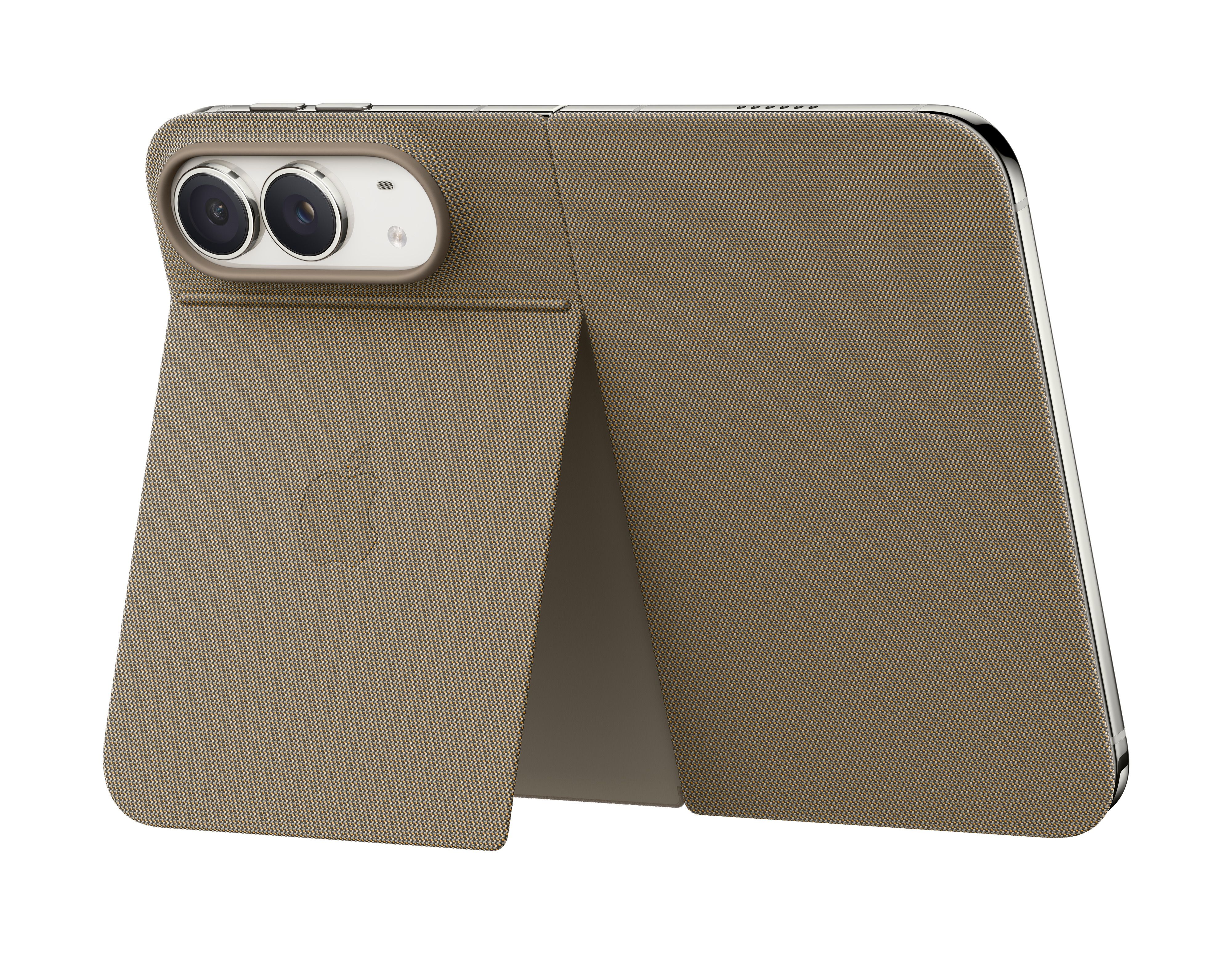 Apple Folio iPhone Duo mit Standfuß (taupe)
